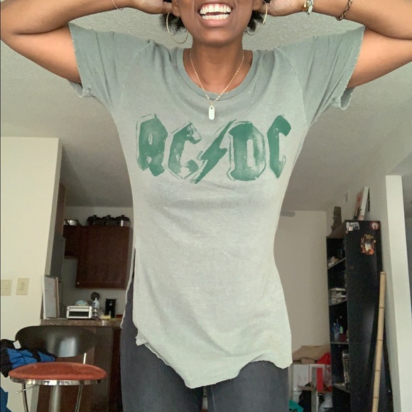 ❌SOLD❌Junk Food AC/DC Green T-shirt Size Small - Picture 3 of 12